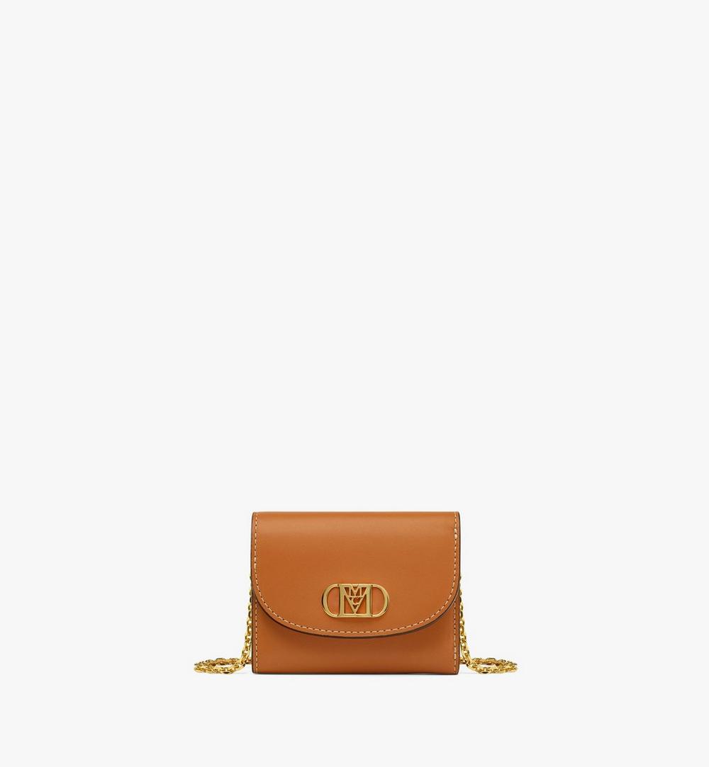 Mode Travia Trifold Chain Wallet in Nappa Leather 1